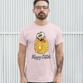 thumbnail image 3 of Tee Hunt Happy Easter Crazy Egg T-shirt Egg Tapping Religious Holiday Men's Tee, Light Pink, X-Large, 3 of 5