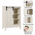thumbnail image 4 of Sophia&William 3-Tier Sliding Barn Door Bathroom Storage Cabinet-White, 4 of 5