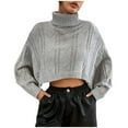 thumbnail image 2 of EGNMCR Chandails pour Femmes Grande Taille Col Rond Décontracté Manches Longues Imprimé, Cadeaux pour Femmes, 2 of 4