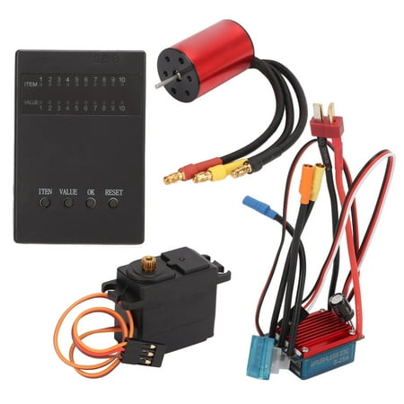 Goolsky SURPASS HOBBY 2435 4500KV Sensorless Brushless Motor mit 25A Brushless ESC für 1/18 1/16 RC Auto