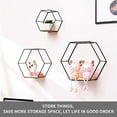 thumbnail image 5 of UDIYO Wall Mounted Hexagonal Floating Shelves, Iron Wall Shelf  for Wall Decor,Storage, 5 of 7
