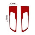 thumbnail image 3 of Real Bright Soft Car Interior Carbon Fiber Sticker Decoration2Pcs Red Carbon Fiber Interior Rear Door Handle Cover For Ford RangerAuto Car Protection Interior Accessories, 3 of 8