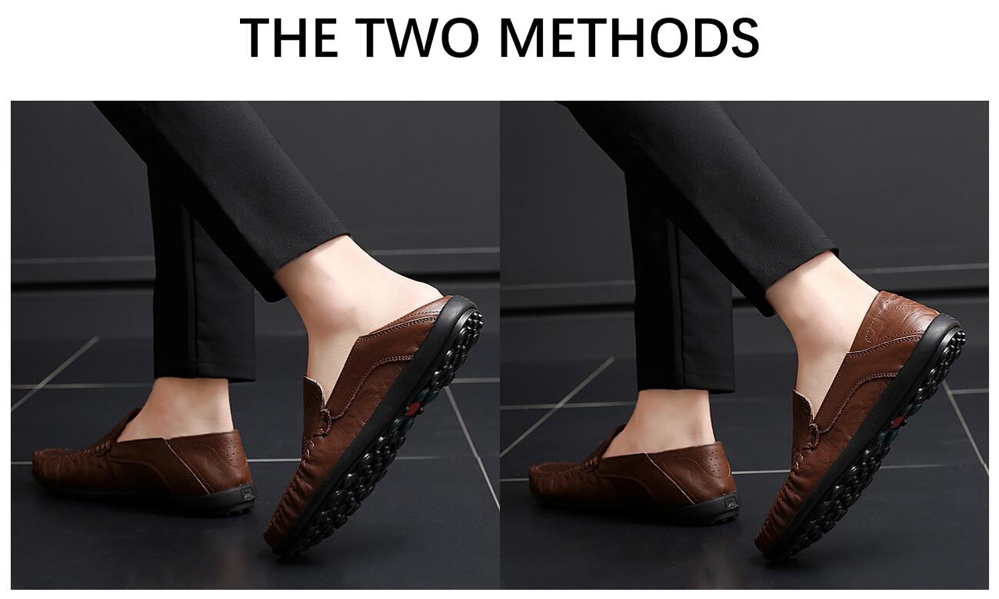 Go Tour Men's Premium Genuine Leather Casual Slip on Loafers Breathable Driving Shoes Fashion Slipper