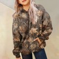thumbnail image 6 of TOWED22 Girl's Camo Hoodies Long Sleeve Drop Shoulder Hooded Sweatshirts Pullover Tops Vintage Streetwear,Orange,7-8, 6 of 6