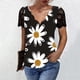 thumbnail image 1 of Puntoco - Camiseta de manga corta con cuello en V para mujer, informal, a la moda Puntoco Puntoco-2429, 1 of 4