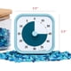 thumbnail image 3 of TIME TIMER Home - Temporizador visual para niños de 60 minutos Home Edition - para suministros de educación en el hogar, herramienta de estudio, temporizador para escritorio de niños, escritorio de, 3 of 5