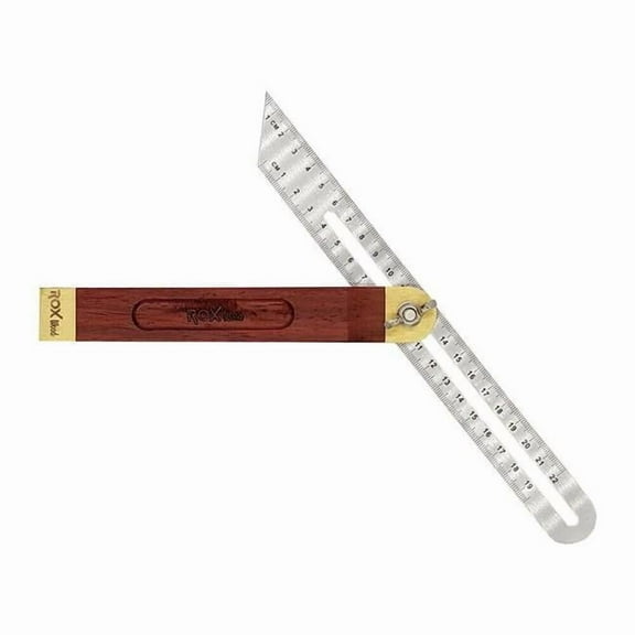 Rox Wood ROX-SLIDINGBEVEL7 7 in. Adjustable Rosewood Handle Brass Bound T-Bevel for Carpentry