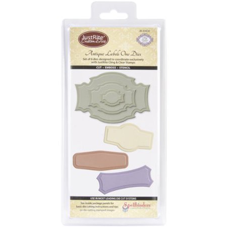 Justrite Custom Dies, Antique Labels, 6-Pack Multi-Colored