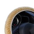 thumbnail image 4 of Riwesomey Auto decoración invierno cálido Universal Car-styling cálido felpa cubre coche volante cubierta perla terciopelo Automoción decorativa y accesorios oro, 4 of 4