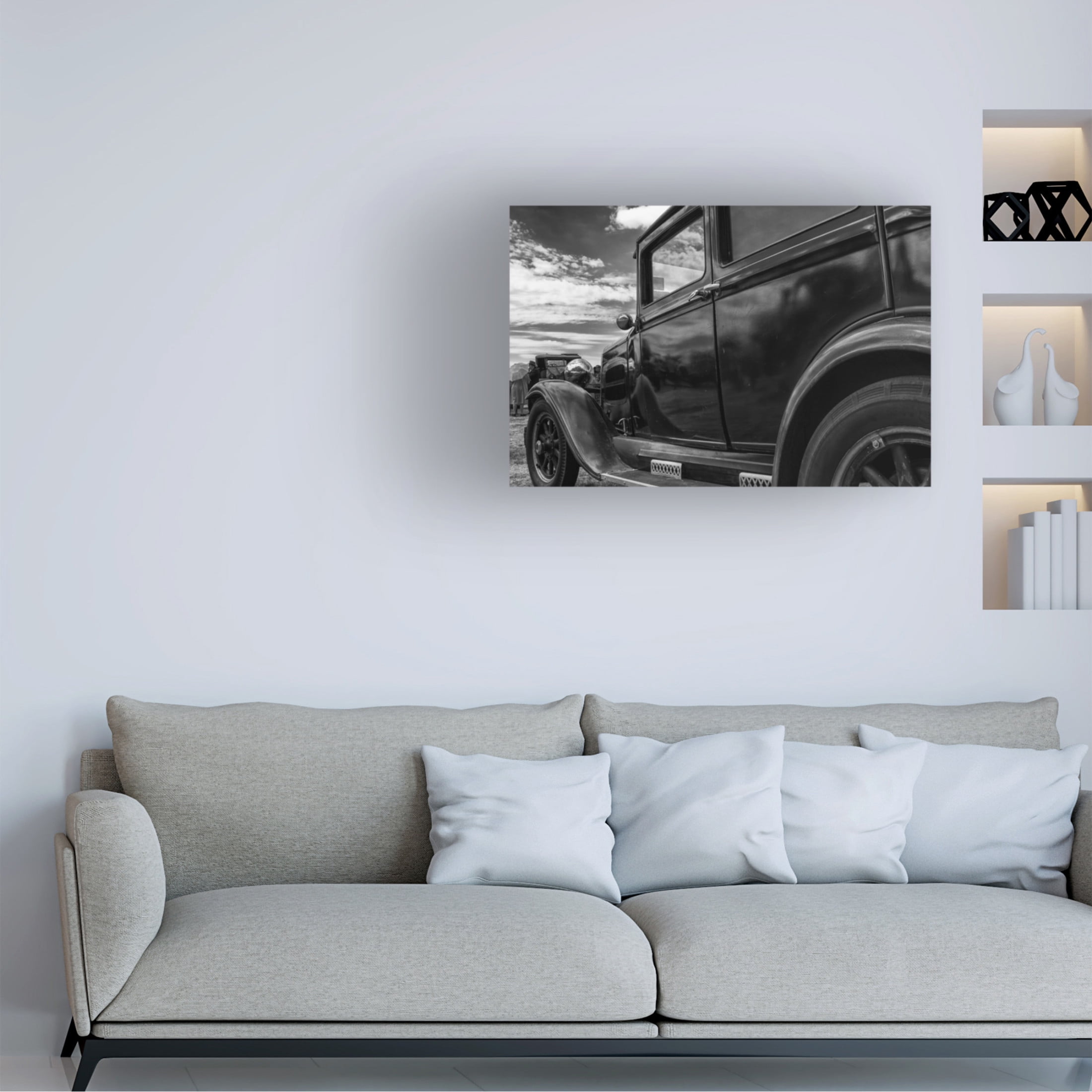Canvas Wall Art - Elisabeth Fredriksson Russell 'They Met Under A Big Sky' Wall Art for Living Room, Bedroom, or Office Décor by Trademark Fine Art - 32 x 22 Inches