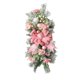 thumbnail image 1 of Corona de lágrima, corona Artificial, decoración de pared Floral Artificial con lazo, corona de puerta delantera para habitación interior y exterior Rosa, 1 of 9