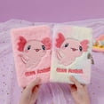 thumbnail image 3 of Lockable Plush Diary Notebook with Key Portable Lined Journal 5.71x8.46Inch, 3 of 11