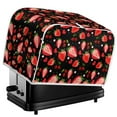 thumbnail image 5 of Yuyamidu Strawberry Toaster Cover 2-Slice Wide Slot Bread Maker Dust Cover Spill Proof Small Appliance Cover Home Kitchen Decorative Cover Microwave Dustproof Cover, 5 of 7