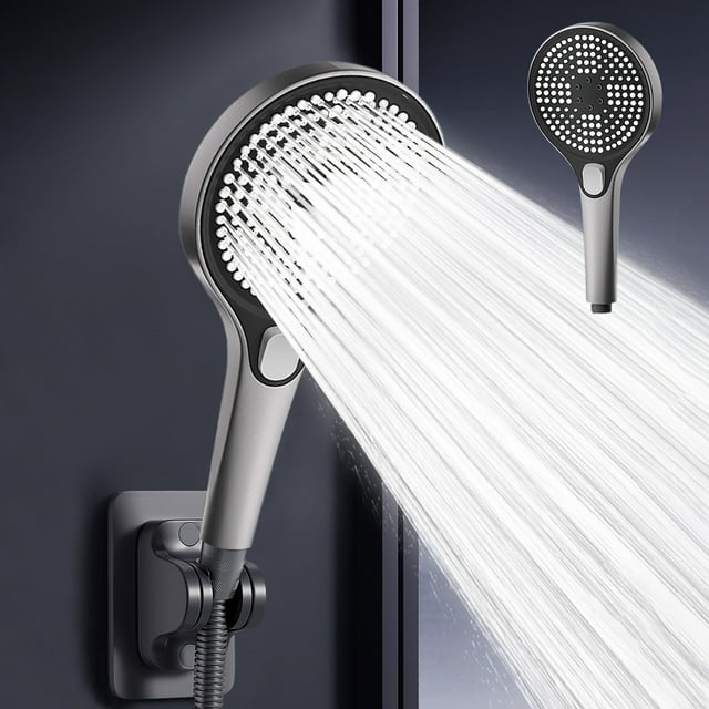 Hogar y cocina, baño, organizadores y almacenamiento de baño, ducha, cabezal de ducha de mano de alta presión para agua dura, alta presión, 3 modos de rociado, ducha de mano para personas mayores, cab