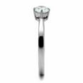 thumbnail image 4 of Luxe Jewelry Designs Stainless Steel Solitaire Women's Engagement Ring with Cubic Zirconia, Size 8, 4 of 4