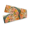 thumbnail image 7 of Yayeee Table Runner 70 inches Long Home Kitchen Dinning Party Decoration, Pink Cityscape Painting, 7 of 7