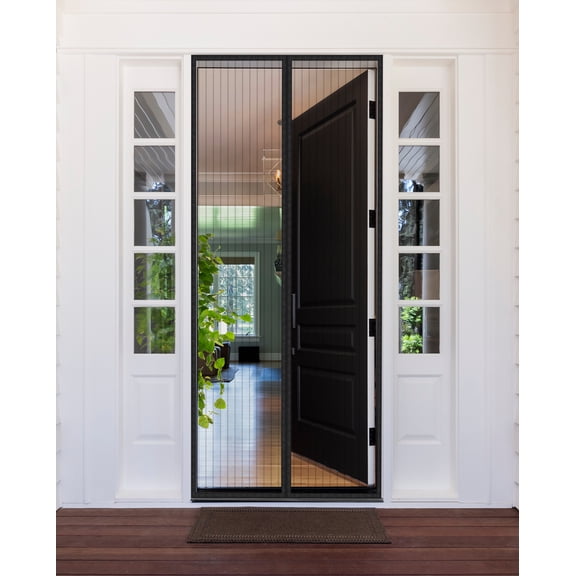 Flux Phenom Mesh Screen Door for standard doors 38" x 82", Hands-Free Entry