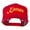 Red, variant on Karate Embroidered Mesh Trucker Cap - Khaki OSFM