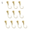 thumbnail image 2 of 10Pcs Copper Head Pilgrim Hooks 45 Degree Angled Wolf Tooth Design Great Hardness High Pressure Flattened Fishing Hooks-L, 2 of 7
