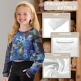 thumbnail image 6 of DISNIMO Axolotl Print Girl Crop Tops Long Sleeve Cropped Sweatshirts Fashion Crew Neck Pullover Tops Loose Fit T Shirts Sweatshirts for 5-14 Years Old Girls, 6 of 7