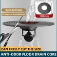 thumbnail image 4 of Floor Drain Core 138mm Large Size Odor And Insect Proof Floor Drain Core Sewer Rapid Drainage Cover Bathroom Core Can Be Cut, 4 of 9
