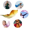 thumbnail image 4 of GZHJMY Women Girls Long Silk Scarf, Dusk on The Beach Summer Lightweight Shawl, Outdoor Floral Large Wrap 71X35 Inch, 4 of 5