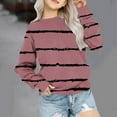 thumbnail image 2 of TFEOQRY Toddler Girls Fashion Blouse Crewneck Wave print Sweatshirt Long Sleeve Pullover Tops, 2 of 5