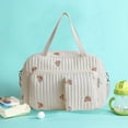 thumbnail image 4 of HUISZJ Baby Diaper Bag Quilted Bag, Large Capacity Cute Bear Printed Mommy Bag, Hand-Held Travel Bag for Work Travel Outdoor, 4 of 6