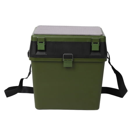 Multi functional Plastic Fishing Tackle Box Portable Double layer Lures Storage Case