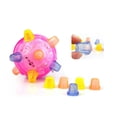 thumbnail image 2 of Pelota musical saltarina con luces intermitentes, juguete para niños (color aleatorio, sin pilas), 2 of 7