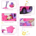 thumbnail image 4 of Infans 3 in 1 Ride on Push Car Toddler Stroller Sliding Car w/Music Pink, 4 of 7