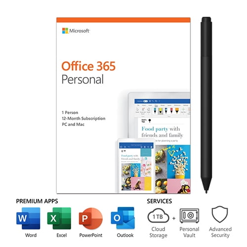 Microsoft Office 365 Personal 1 Yr Subscription for 1 User w