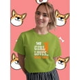 thumbnail image 2 of This Girl Loves Her Welsh Corgi T-Shirt Women -Image by Shutterstock, Female Medium, 2 of 4