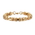 thumbnail image 4 of Collar de cadena de bordillo de metal Minnieouse Pieza llamativa Todo oro, 4 of 6
