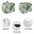 thumbnail image 4 of Summer Tropical Toaster Cover 2 Slice, Farmhouse Botanical Leaves Wooden Dustproof Bakeware Oven Protector with Top Hook, Waterproof Small Kitchen Appliance Toasters Dust Cover, 12"x7.5"x8", 4 of 7