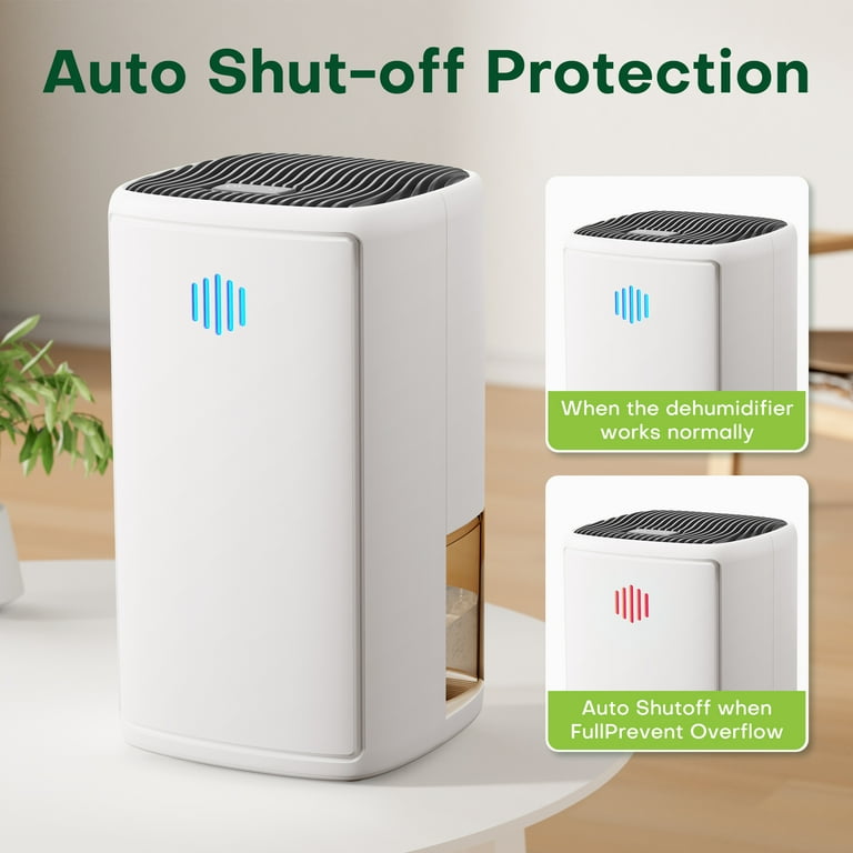 KLOUDIC Dehumidifier for Home (280 sq. ft), 37Oz Water tank,Portable and  Quiet with Auto Shut Off - Walmart.com