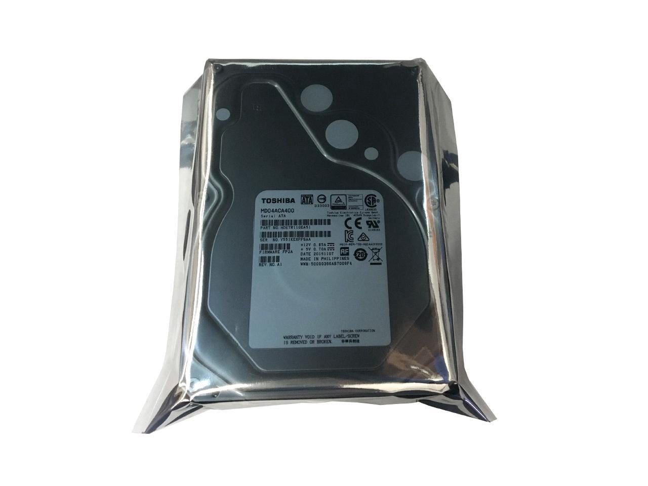 TOSHIBA MD04ACA400 4TB 7200 RPM 128MB Cache SATA 6.0Gb/s 3.5