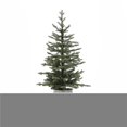 thumbnail image 1 of Luxen Home WHAP1398 4 ft. Pre-Lit Artificial Christmas Tree with Metal Pot, Green, 1 of 1