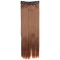thumbnail image 3 of SAYFUT 26" Straight 3/4 Full Head Synthetic Hair Extensions Clip in Hairpieces 5 Clips 125g Light Auburn, 3 of 7