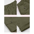 thumbnail image 6 of Endives Womens Cargo Pants Parachute Pants Baggy Wide Leg Pant Waterproof With Pockets Green, 6 of 6