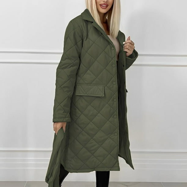 Long Trench Coats with Belt for Women Single Breasted Womens Long Trench Coats with Belt for Women Single Breasted Womens