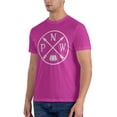 thumbnail image 4 of Pacific North West Mountain Men'S Basic Short Sleeve T-Shirt Fuchusia X-Large, 4 of 5