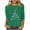 Green 06, variant on Christmas Shirts for Women 3/4 Length Sleeve Crewneck T-shirts Xmas Printed Holiday Graphic Tees (XL, Wine)