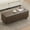 Coffee, variant on Alpinel 41" Faux Leather Storage Ottoman, Stitch Tufted Rectangle Upholstered End of Bed Storage Bench, Entryway Large Couch Ottoman with Wooden Legs,Red