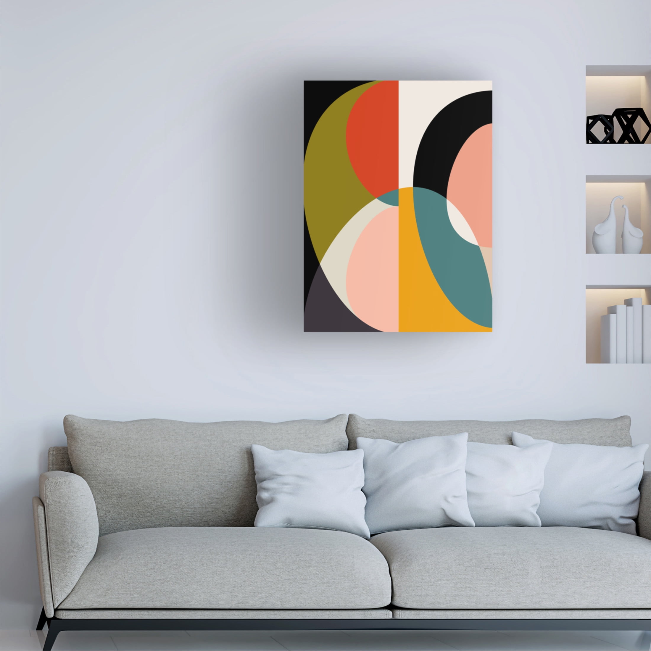 Trademark Fine Art Ana Rut Bre Mid Century Pastel 11 Canvas Wall Art