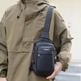 thumbnail image 5 of Motorcycle Bag Password Theft Chest Bag Men's Shoulder Bag Large Capacity Casual Men' Multifunctional Crossbody Bag, 5 of 5