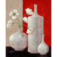 thumbnail image 3 of Kruskamp, Janet 20x24 Black Modern Framed Museum Art Print Titled - Silverleaf and Poppies II, 3 of 5