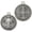 Silver, variant on 2-Piece Saint Benedict Cross Medal Set, Vintage Catholic Home Blessing