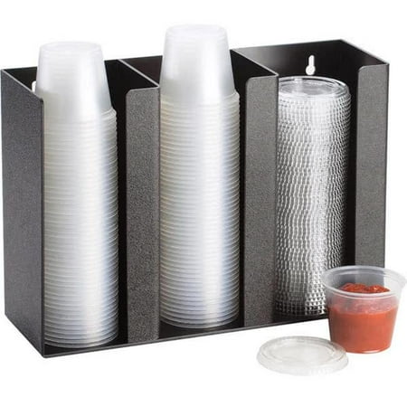 

Cal Mil 278-4 Lid & Ramekin Dispenser - Large - Black