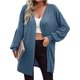 thumbnail image 1 of Puntoco Moda Mujer Sólido Suelto Manga Larga Cardigan Otoño Abrigo Blusa Rollbacks Puntoco Puntoco-2985, 1 of 6